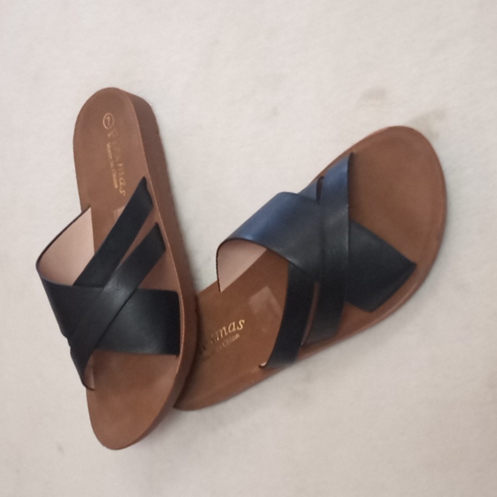 tan color fashion sandals